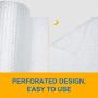 Fuxury Bubble Cushioning Wrap Roll Air Bubble Roll 2 Rolls 72 Feet Total,Perforated Every 12'',Included 20 Fragile Sticker Labels for Packaging Moving Shipping Boxes Supplies