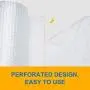 Fuxury Bubble Cushioning Wrap Roll Air Bubble Roll 2 Rolls 72 Feet Total,Perforated Every 12'',Included 20 Fragile Sticker Labels for Packaging Moving Shipping Boxes Supplies