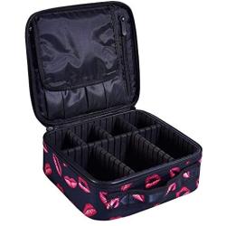 Wular Makeup Organizer | Makeup bag | Makeup Case | Travel bag With Compartments Adjustable Dividers for Makeup Brushes Toiletry Jewelry Digital Accessories