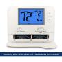 ELECTECK Digital Thermostat with Large LCD Display, Non-Programmable, Compatible with Single Stage Electrical and Gas/Oil System, Up to 1 Heat/1 Cool, White ELECTECK Digital Thermostat with Large LCD Display, Non-Programmable, Compatible with Single Stage Electrical and Gas/Oil System, Up to 1 Heat/1 Cool, White