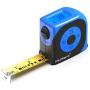 MulWark 16ft Digital Tape Measure, Large LCD Digital Display with Backlight, Feet/Inch/Metric Unit Conversion, Centerline Calculation, Inside/Outside Measurement | Measuring Tape for Construction