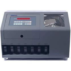 Ribao CS-600B 7-Pocket High Speed Coin Counter, Heavy Duty Bank Grade Coin Sorter, Two-Year After Service