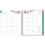 Blue Sky 2021 Monthly Planner, Flexible Cover, Twin-Wire Binding, 8'' x 10'', Garden Flower (101621-21)