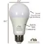 Hamilton Hills LED Smart Bulb - Alexa Certified Standard Universal A19 E26 Dimmable Lightbulb WiFi Enabled No Hub Required Color Tunable 2700K - 5000K
