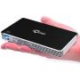 TOUMEI Mini Projector, Android 7.1 OS, Screen Share for iOS Android, Quad-Core HDMI/TF/USB Socket Auto Keystone Correction, Portable Video Projector