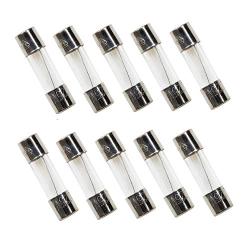 UCTRONICS 5x20mm 125V 5A Fast-Blow Cartridge Glass Fuses with Plastic Box [10 Pack]