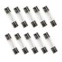 UCTRONICS 5x20mm 125V 5A Fast-Blow Cartridge Glass Fuses with Plastic Box [10 Pack]