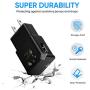 Adaptive Fast Charging Wall Charger Adapter Compatible Samsung Galaxy S6 S7 S8 S9 S10 / Edge/Plus/Active, Note 5,Note 8, Note 9,LG G5 G6 G7 V20 V30 ThinQ Plus EP-TA20JBE Quick Charge (2 Pack)