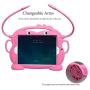 CHINFAI Kids Case for iPad 2017/2018 [Double-Faced Monkey Series] Shock Proof Handle Stand Silicone Protective Cover for 9.7 inch iPad Pro/Air/Air2/5th/6th Tablet (Pink)