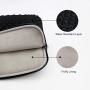 RAINYEAR 11 Inch Laptop Sleeve Diamond Foam Shock Resistant Neoprene Case Fluffy Lining Cover Carrying Bag Compatible with 11.6 MacBook Air Surface for 11'' Chromebook Computer Tablet Notebook(Black)