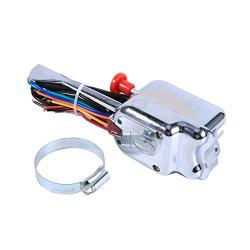 12V Turn Signal Switch Universal Street Hot Rod Chrome Turn Signal Switch for （Ford）Heavy Duty Vintage Car Truck Street Rod Dune Buggy