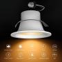 Lumary 4 inch Smart LED Recessed Lighting Wi-Fi LED Can Lights RGBWW Downlight Music Sync Simple Retrofit Installation Compatible with Alexa Google Assistant 9W 810LM (4 in WiFi- 1 Pack)