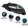 Logitech G502 Hero High Performance Gaming Mouse Special Edition, Hero 16K Sensor, 16 000 DPI, RGB, Adjustable Weights, 11 Programmable Buttons, On-Board Memory, PC/Mac - Black/White