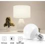 G25 Globe Light Bulb, LOHAS Vanity Round Light Bulb 9W=60W, 800LM, Daylight 5000K, E26 Base LED Bulb for Bathroom Vanity Mirror, UL Listed, Non-dimmable, 4 Pack