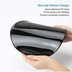 ITNRSIIET Mouse Pad, Ergonomic Mouse Pad with Gel Wrist Rest Support, Gaming Mouse Pad with Lycra Cloth, Non-Slip PU Base for Computer, Laptop, Home, Office & Travel, Black Cracked Marbling