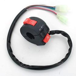 CENTAURUS 3 Function 8 pin ATV Kill Headlight Start Left Handlebar Switch Assembly Fits for 50cc 70cc 90cc 110cc 125cc 2016 and 2017 Taotao SunL Coolster Peace Eagle ATVs Quad 4 Wheeler