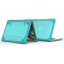 Compatible with 2017 MacBook Air 13 inch Kickstand Case, Funut 2 in 1 Rubberized Hard Plastic Case Shock Proof Cover Matt Protective Case for Laptop MacBook Air 13.3 inch A1466 A1369 (# Light Blue)
