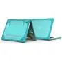 Compatible with 2017 MacBook Air 13 inch Kickstand Case, Funut 2 in 1 Rubberized Hard Plastic Case Shock Proof Cover Matt Protective Case for Laptop MacBook Air 13.3 inch A1466 A1369 (# Light Blue)