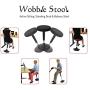 WOBBLE STOOL Standing Desk Balance Chair for Active Sitting. Tall ergonomic adjustable height swiveling leaning perch perching ergonomic sit stand high computer chair swivels 360 for adults kids