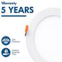 Hyperikon 6 Inch LED Recessed Lighting Slim Downlight, 80 Watt Replacement (14W) Dimmable Halo Lights with Junction Box, Ceiling Wafer Lights, UL Listed, Soft White, 14 Pack