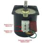 Bringsmart 60ktyz 110V 1rpm Ac Motor Low Noise Gearbox Electric Motor Barbecue High Torque 110V Synchronous AC Reduction Motor