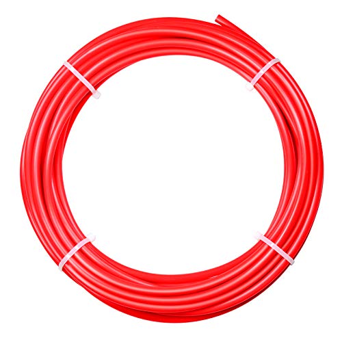 Tailonz Pneumatic Air Line 1/4 inch od Red Pneumatic Nylon Tube 32.8ft Air Brake Tubing Nylon Hose
