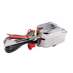 XtremeAmazing 12V Universal Street Hot Rod Turn Signal Switch with LED Electronic Fixed Turn Signal Flasher Relay