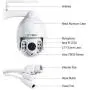 SV3C Wireless Outdoor Camera, PTZ Camera Outdoor WiFi 5X Optical Zoom, 5MP Super HD 196ft Night Vision, Humanoid Alert, Two Way Audio, IP66 Waterproof, Onvif with NVR/DVR/Blueiris,128GB SD Card Slot