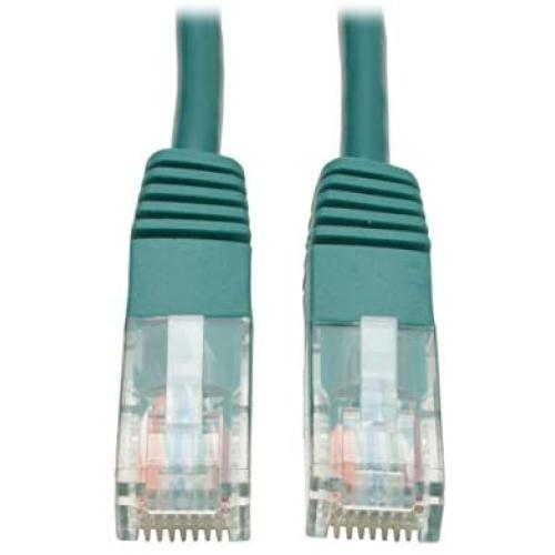 Tripp Lite Cat5e 350MHz Molded Patch Cable (RJ45 M/M) - Green, 1-ft.(N002-001-GN)