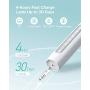 Fairywill UltraSonic Powered Electric Toothbrush ADA Accepted with 5 Modes, Timer, 4 Brush Heads, Rechargeable with One 4 Hr Charge Last 30 Days, Whitening Toothbrush for Adults White