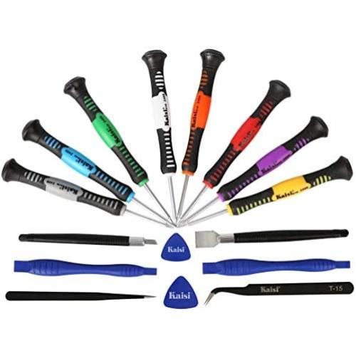 Kaisi 16-Piece Precision Screwdriver Set Repair Tool Kit Compatible Samsung, iPhone, iPad, Computers, Laptops and Other Devices