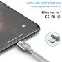 Syncwire iPhone Charger Lightning Cable 6ft [Upgraded Apple C89 MFI Certified] Nylon-Braided High-Speed Charging&Sync Cord for iPhone 12 Mini 11 Pro Xs Max XR X 8 7 6 6s Plus SE 5S 5C 5, iPad, iPod