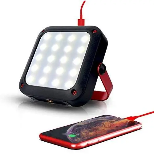 Portable LED Work Flood Camping Light 1000LM 5200mAh Emergency Hurricane Power Bank Magnetic Hanging Reading Lamp for Outdoor Climbing Adventure Hiking Fishing Car Repair Job Site Lighting 11 Modes Portable LED Work Flood Camping Light 1000LM 5200mAh Emergency Hurricane Power Bank Magnetic Hanging Reading Lamp for Outdoor Climbing Adventure Hiking Fishing Car Repair Job Site Lighting 11 Modes