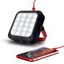 Portable LED Work Flood Camping Light 1000LM 5200mAh Emergency Hurricane Power Bank Magnetic Hanging Reading Lamp for Outdoor Climbing Adventure Hiking Fishing Car Repair Job Site Lighting 11 Modes