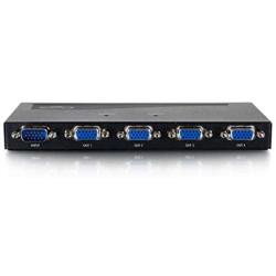 C2G 29551 4-Port VGA (UXGA) Monitor Splitter/Extender, TAA Compliant, Black