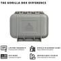 Gorilla Box Heavy-Duty Waterproof Magnetic Stash Case for GPS Trackers & Spare Keys - Rust-Proof Magnet - Color-Matched to Car Chassis - (Standard Size)