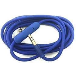 SINDERY Replacement Audio Cable Cord Wire with in-line Microphone and Control Compatible with Beats by Dr Dre Headphones Solo/Studio/Pro/Detox/Wireless/Mixr/Executive/Pill (Blue)
