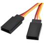 uxcell RC Products 3 Way Servo Wire for JR Futaba Extension Cord 60 Core 170mm 3 Pin in Brown/Red/Orange 2pcs