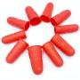 Silicone Finger Protectors,JDWG 10 pcs Finger Covers Finger Cots, Hot Glue Gun Finger Caps, Finger Sleeves,Great for Trigger Finger/Finger Cracking/Finger Arthritis/Finger Callus. (Red)
