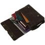 Vintage Computer Leather Laptop Messenger Bags for Men Leather Briefcase Shoulder Bag Man & Women Bag (16 INCH)