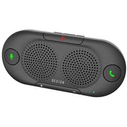 Besign BK06 Bluetooth 5.0 in Car Speakerphone with Visor Clip, Wireless Car Kit for Handsfree Talking, Motion Auto On, Siri Google Assistant Support, Dual 2W Speakers, Black