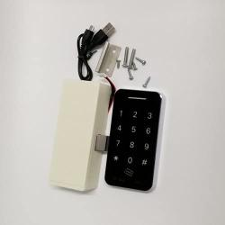 Touch Keypad Cabinet Lock Electronic Cabinet Lock Kit Set with RFID Keys & 5V DC Power Port Backup for Jewelry Box Baby Proof Closet Medicine Cabinet Cupboard
