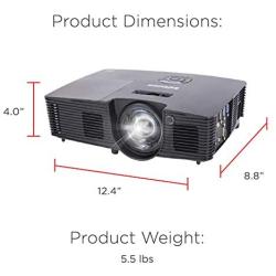 InFocus IN114XA Projector, DLP XGA 3800 Lumens 3D Ready 2HDMI with Speakers