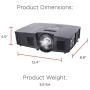 InFocus IN114XA Projector, DLP XGA 3800 Lumens 3D Ready 2HDMI with Speakers