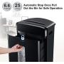 Bonsaii 20-Sheets Heavy Duty Cross-Cut Paper and Credit Card Shredder with 6.6 Gallon Pullout Basket and 4 Casters, 20 Minutes Running Time, Black (C222-A)