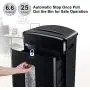 Bonsaii 20-Sheets Heavy Duty Cross-Cut Paper and Credit Card Shredder with 6.6 Gallon Pullout Basket and 4 Casters, 20 Minutes Running Time, Black (C222-A)