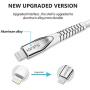 KINPS MFI Certified Lightning Cable 3FT, Upgrade iPhone Charger Cord Compatible with iPhone 12/11/XS Max/XS/XR/X/8 Plus/8/7 Plus/7/6S Plu/6Ss, iPad,(White)