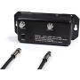 24db Distribution Amplifier - Digital TV Antenna Booster Signal Amplifier, Adjustable Boost/Gain, NTSC, ATSC, FM, UHF, VHF - 1000 MHz - Includes RG6 Coaxial Cable