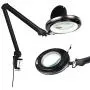 Brightech LightView Pro Magnifying Lamp & Table Clamp - Max Comfort - Pro Work Like Lash Extensions & Crafts - Durable Glass Magnifier with Bright LED Light - Dimmable & Adjustable Light Color