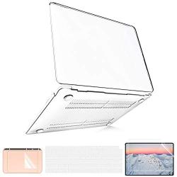 MacBook Air 13 inch Case 2020 2019 2018 Release A2337 M1 A2179 A1932 (Touch ID), MacBook Air 2020 Case Clear Plastic Laptop Hard Shell + 2 Keyboard Covers + 1 Screen Protector + 1 TouchPad Protector